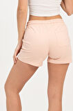 Kadın Pembe Şort Mini Spor Şort