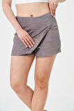 Gri Şort Etek