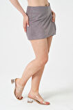 Gri Şort Etek