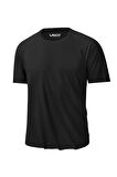 Erkek %100 Pamuk Slim Fit Sporcu Tişört Basic Bisiklet Yaka Kısa Kollu T-Shirt