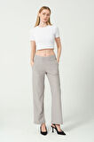 Kadın Yüksek Bel Bol Paça Pantalon