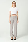 Kadın Yüksek Bel Bol Paça Pantalon