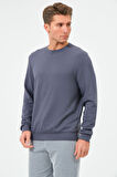 Erkek Oversize Bisiklet Yaka Sucuba Sweatshirt