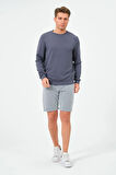Erkek Oversize Bisiklet Yaka Sucuba Sweatshirt