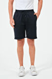 Erkek Düz Renk Regular Fit Bermuda Şort
