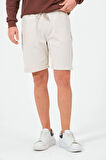 Erkek Düz Renk Regular Fit Bermuda Şort
