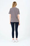 Kadın Bisiklet Yaka Kısa Kollu  Basic T-Shirt - İnterlok Kumaş