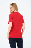 Kadın Bisiklet Yaka Kısa Kollu  Basic T-Shirt - İnterlok Kumaş