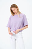 Bisiklet Yaka Oversize Kadın Bluz