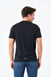 Erkek Bisiklet Yaka Basic Baskılı T-Şhirt