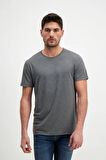 Gri Erkek Basic T-shirt