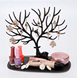 Geyik Tasarımlı Takı Standı Siyah