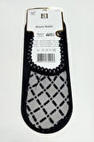 Çarpı Dantel Babet Çorap