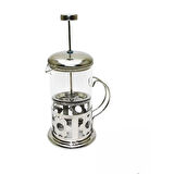 Çelik Kulplu Cam French Press - 350 ml