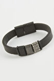 Noktalı Kaliteli Mıknatıslı Suni Deri Bileklik