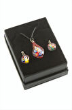 Cam Sanatı Murano Kutulu Set Kolye