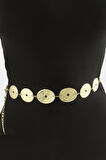 Oval Metal Zincir Kemer