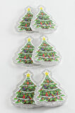 6 Adet Çaç Ağacı Simli Yılbaşı Ağaç Süsü 10 cm
