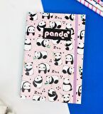 Panda Tasarımlı Lastikli Defter