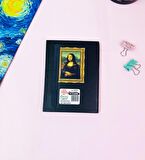 Mona Lisa Tasarımlı Sert Kapaklı Mini Defter