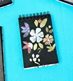 17x12Cm Sketch Book - Eskiz Defteri - Siyah Sayfa - 120 Gr - 64 Yaprak
