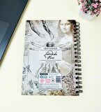 23x16Cm Sketch Book - Eskiz Defteri - Siyah Sayfa - 120 Gr - 64 Yaprak