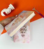 Gökyüzü Tasarımlı Kalın Kitap Görünümlü Defter Ve Bez Çanta Set