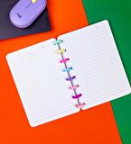 Sevimli Kedi Tasarımlı Yeni Nesil Kalp Spiralli Defter
