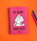Bu Hayat Sana Güzel 21x14Cm A5 Sketch Book - Eskiz Defteri - 270 Gr - 36 Yaprak