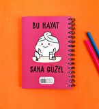 Bu Hayat Sana Güzel 21x14Cm A5 Sketch Book - Eskiz Defteri - 270 Gr - 36 Yaprak