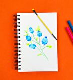 Çiçek Gibisin 21x14Cm A5 Sketch Book - Eskiz Defteri - 270 Gr - 36 Yaprak