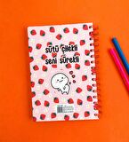 Sütü Çilekli 21x14Cm A5 Sketch Book - Eskiz Defteri - 270 Gr - 36 Yaprak