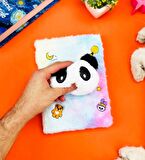 Sevimli Hayvan Kabartmalı Peluş Defter
