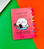Çileden Çıktım Tasarımlı Yeni Nesil Kalp Spiralli Defter
