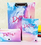 Dare To Dream Tasarımlı Kırtasiye Seti