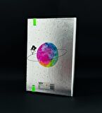 Metal Kapaklı Satürnlü Kız Tasarımlı Lastikli Defter