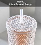 Star Sky Kristal Desenli Pipetli Bardak 750Ml