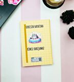 Herkesin Hayatına Kimse Karışamaz Tasarımlı Lastikli Defter