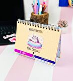 Herkesin Hayatına Kimse Karışamaz Tasarımlı Yeni Nesil Masa Üsü Planner 2 Sayfa Sticker