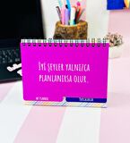 Şimdi Çalış Sonra Ağlarım Tasarımlı Yeni Nesil Masa Üsü Planner 2 Sayfa Sticker
