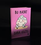 Metal Kapaklı Bu Hayat Sana Güzel Tasarımlı Lastikli Defter