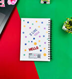 Hello Bear Tasarımlı Spiralli Defter 