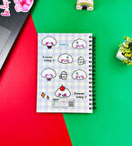  Bulut Kawaii Tasarımlı Spiralli Defter 