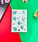 Dino Lovely Kawai Tasarımlı Spiralli Defter 
