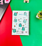 Dino Lovely Kawai Tasarımlı Spiralli Defter 