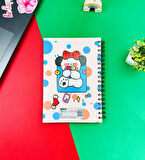 Bow Rabbit Tasarımlı Spiralli Defter 