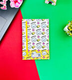 Lemon Tasarımlı Lastikli Defter