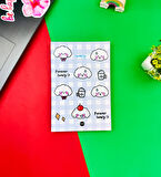 Bulut Kawaii Tasarımlı Lastikli Defter