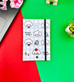 Bulut Kawaii Tasarımlı Lastikli Defter