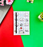 Bulut Kawaii Tasarımlı Lastikli Defter